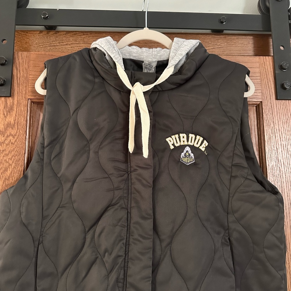 Purdue Black Puffer Vest